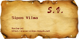 Sipos Vilma névjegykártya