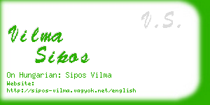 vilma sipos business card